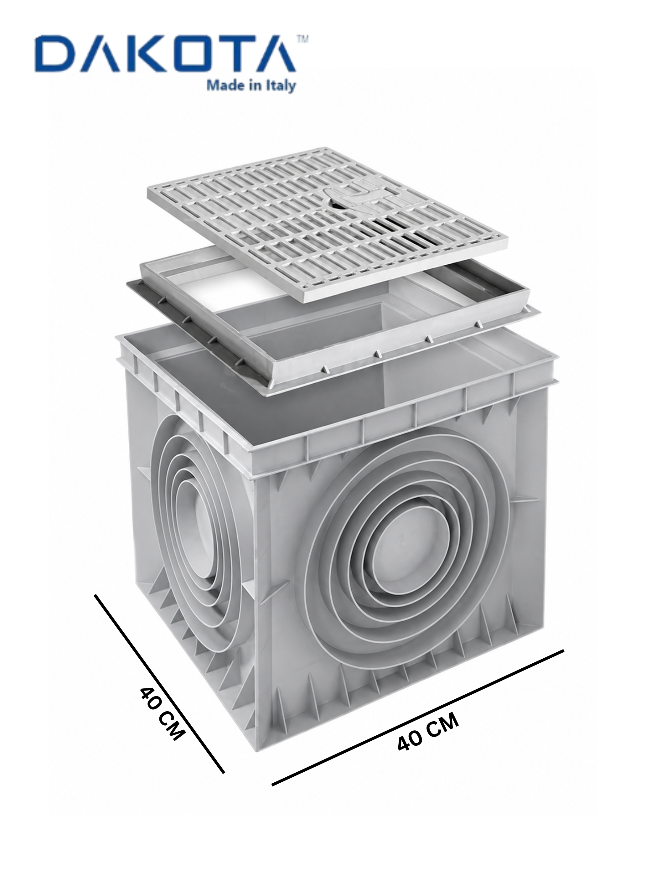 Catch Pit with Grating 30x30 cm