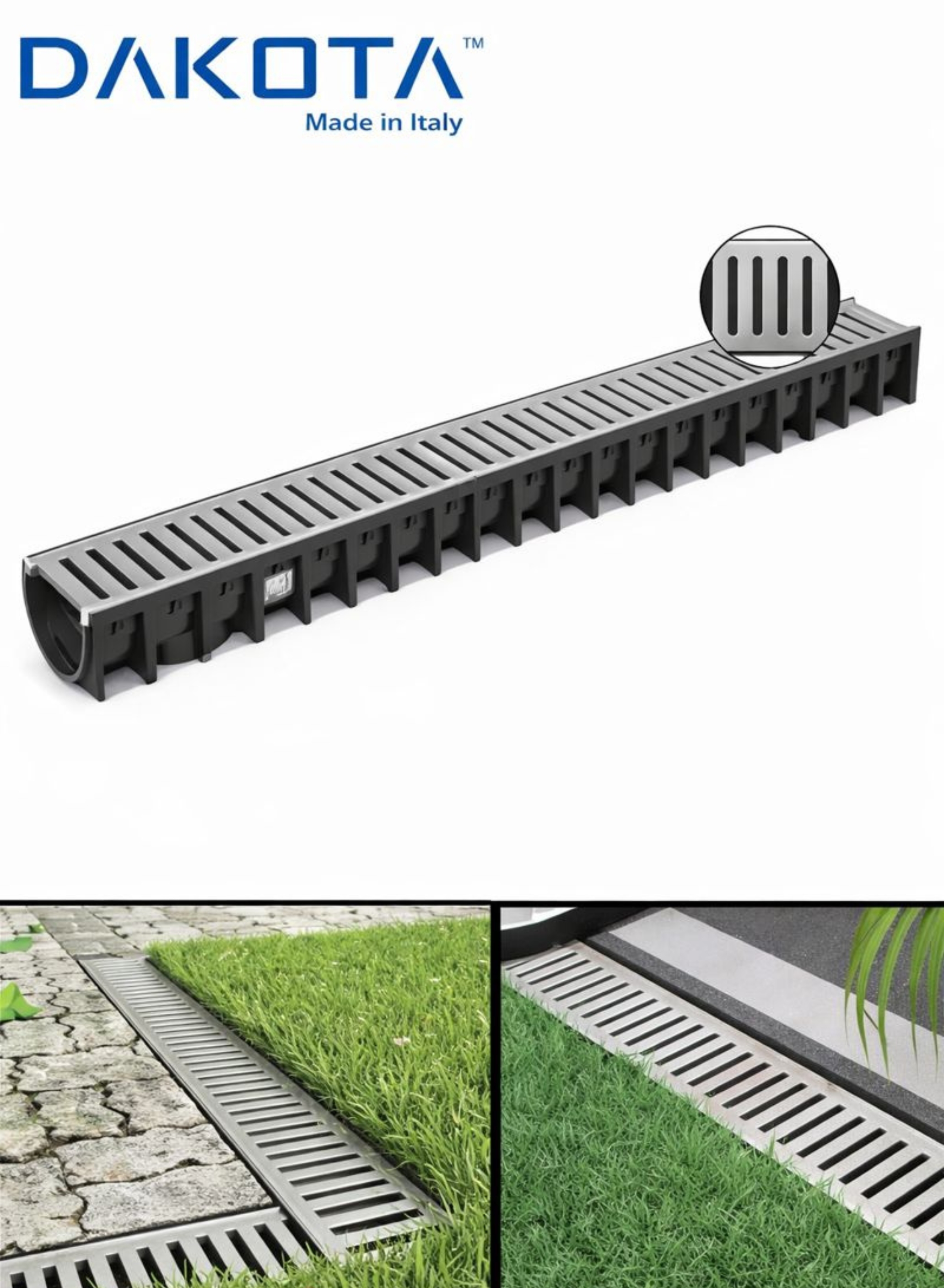 100x15 HDPE Plastic and Stainless Steel Grating
