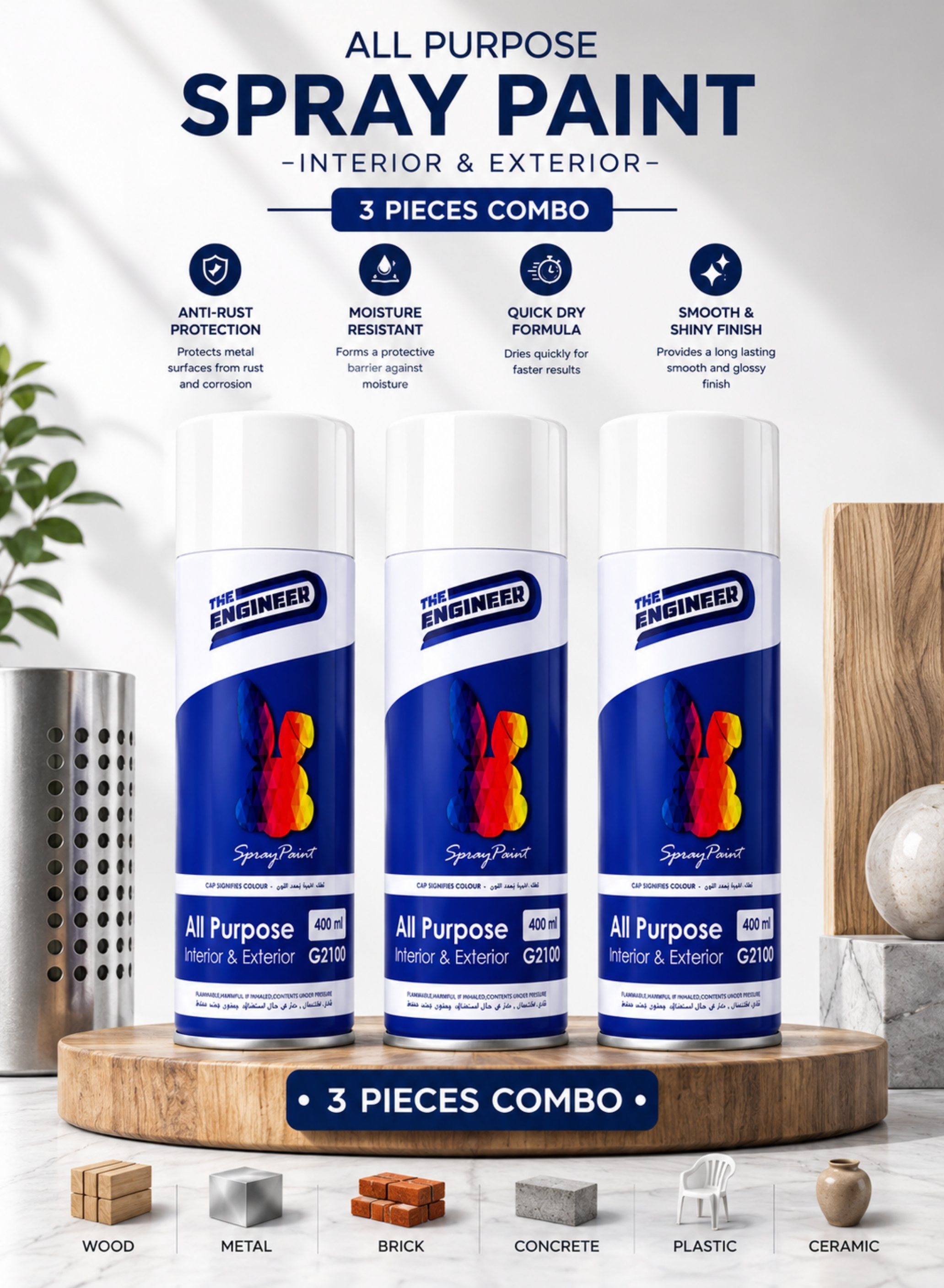 Spray Paint 400ml - White