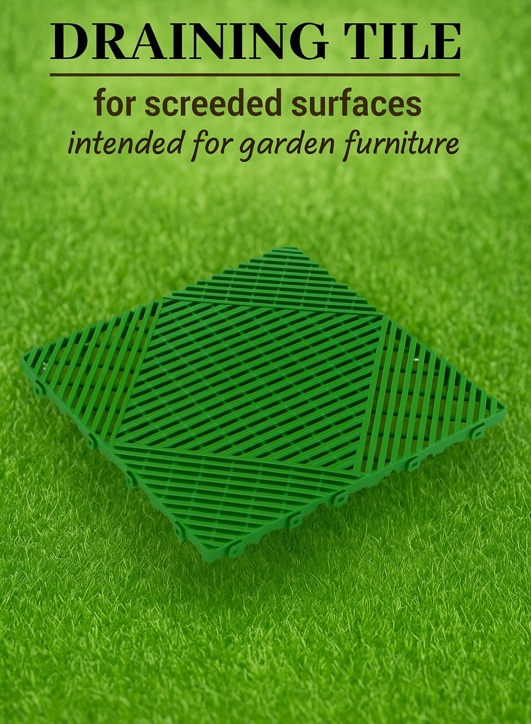 40×40 cm Interlocking Non-Slip Drainage Floor Tiles 8 Pack