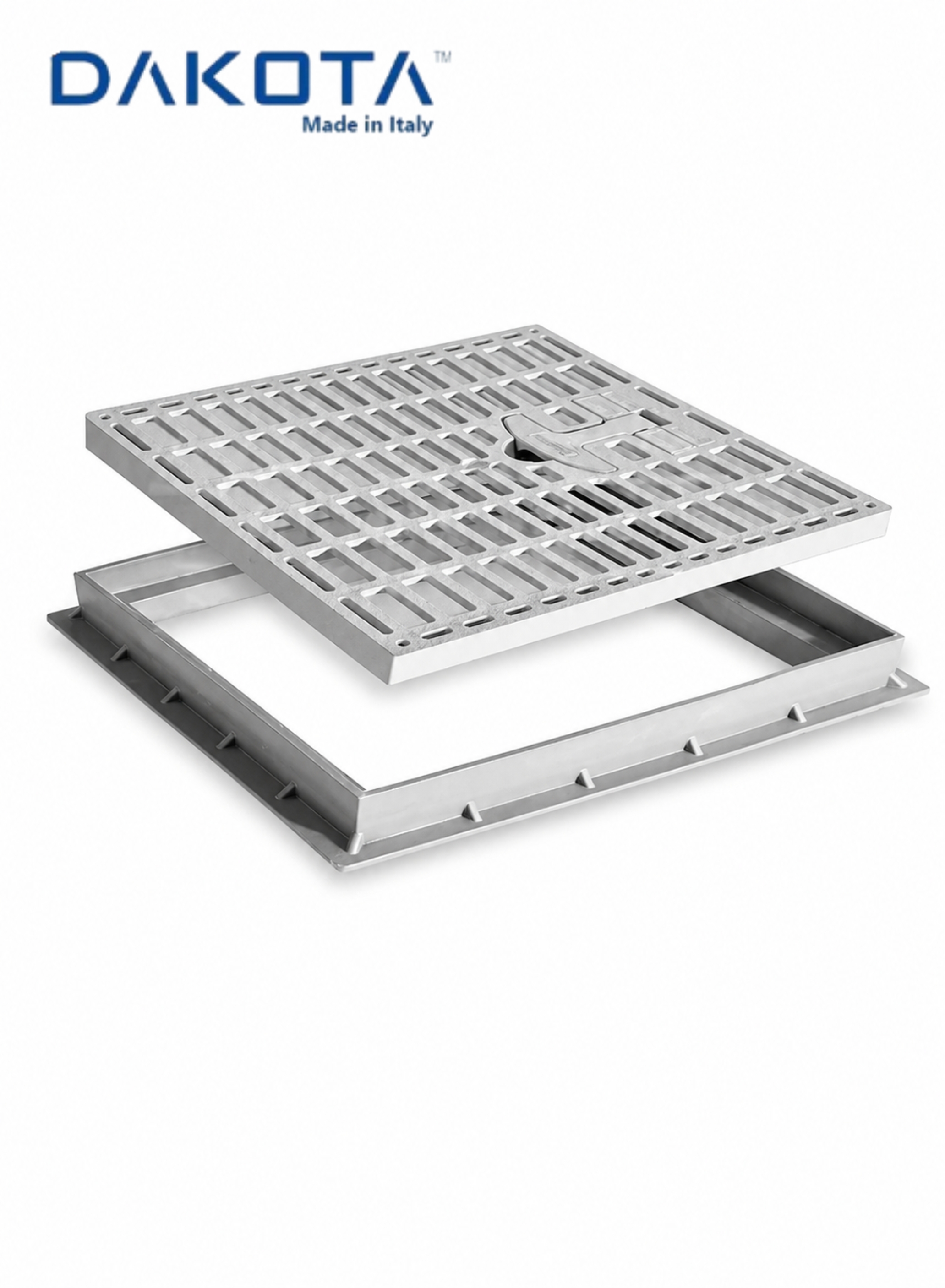 40x40 cm Heavy Duty Plastic Gully Grating with Frame
