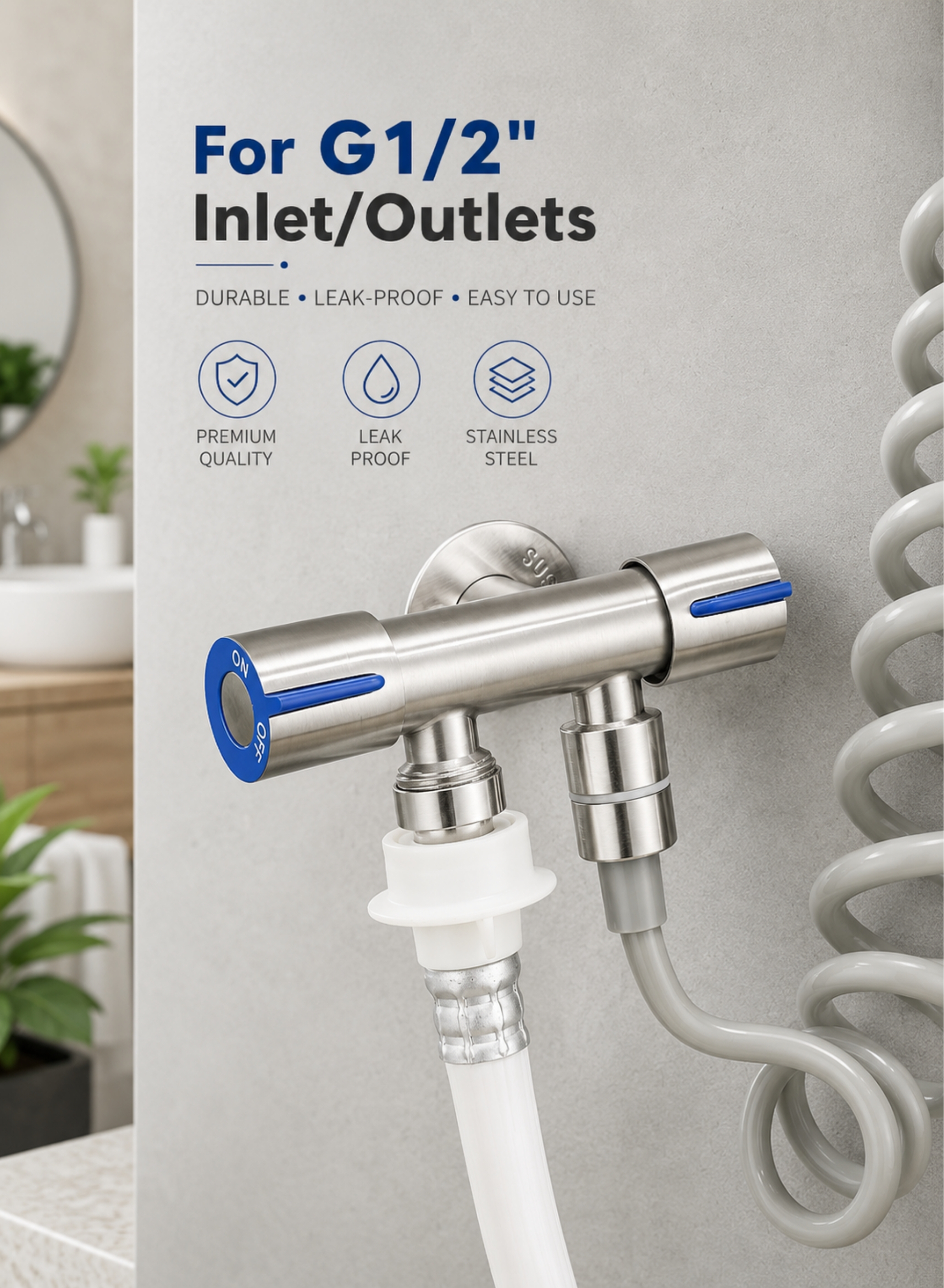Premium Stainless Steel Double Angle Valve,