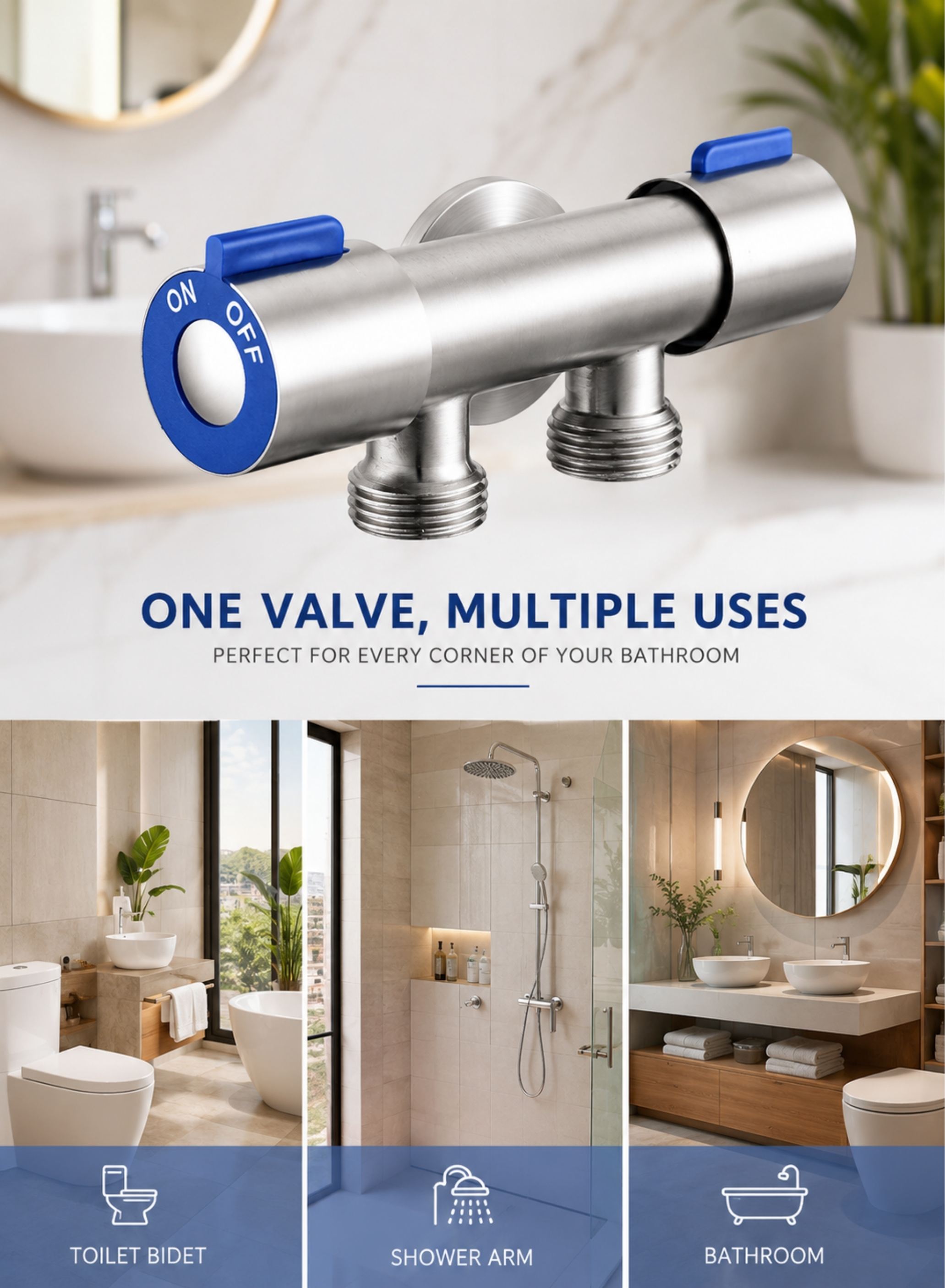 Premium Stainless Steel Double Angle Valve,