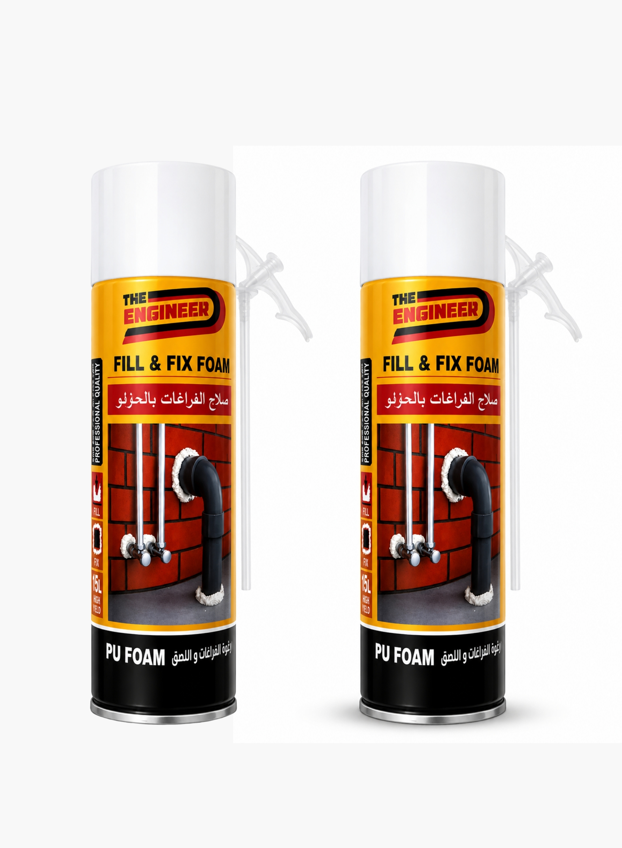 Fill & Fix PU Foam Spray 300ml (Pack of 2)