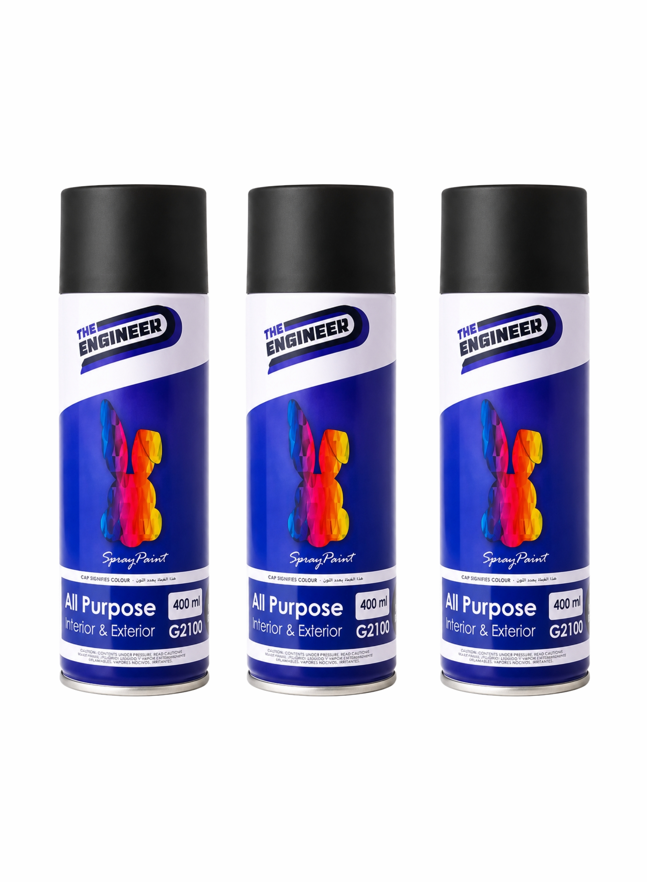 Spray Paint 400ml - Matte Black,