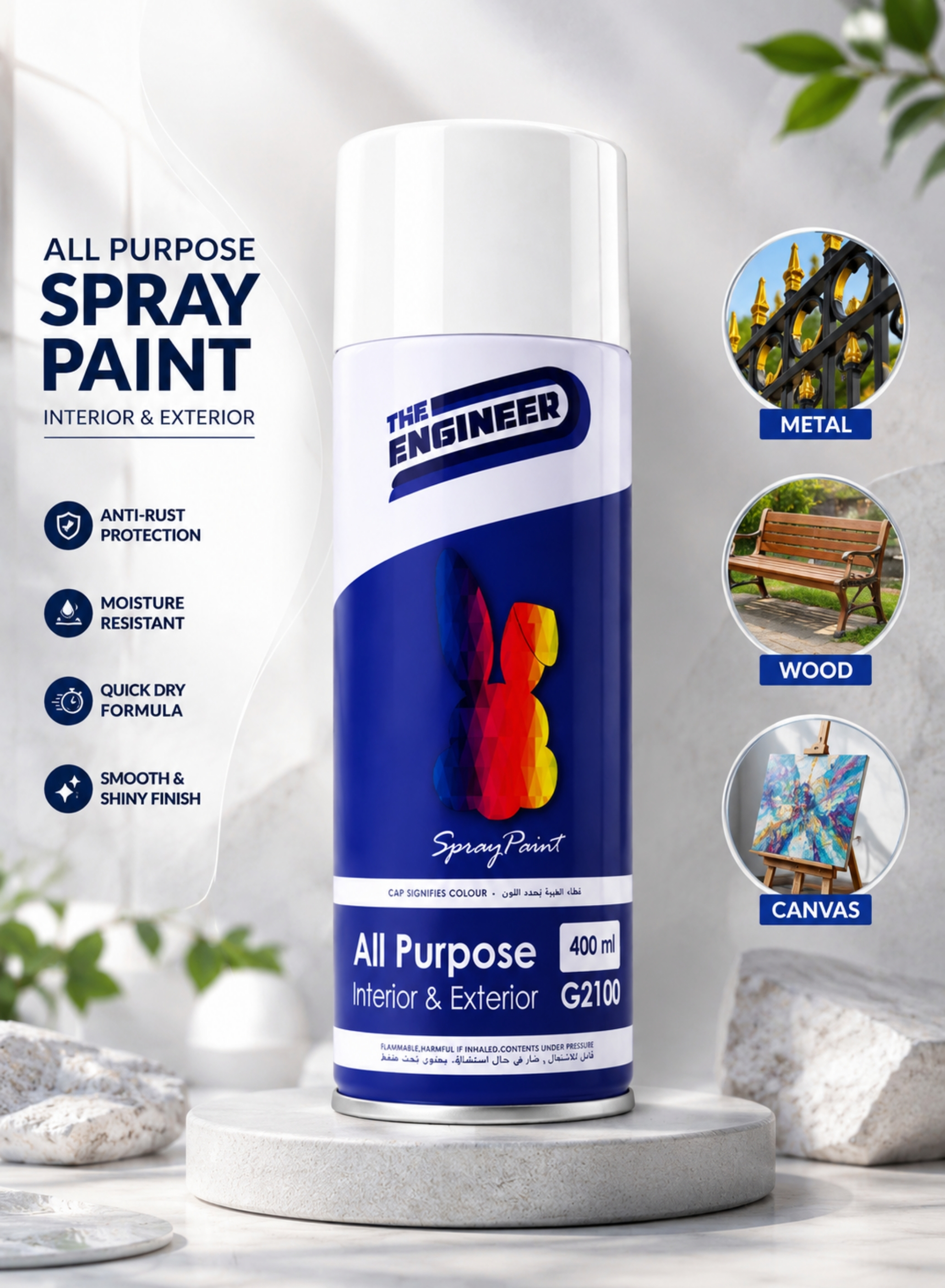 Spray Paint 400ml - White
