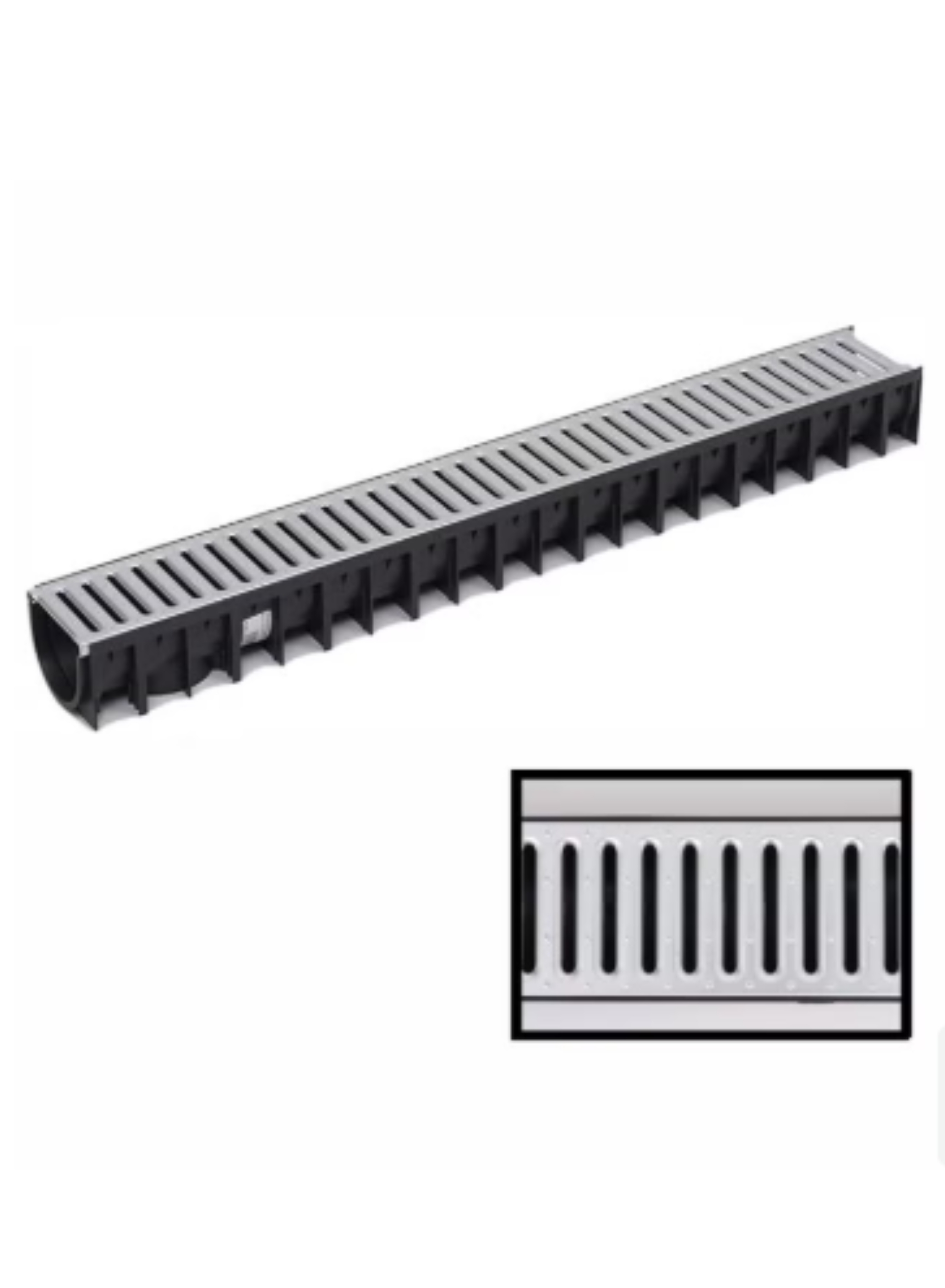100x15 HDPE Plastic and Stainless Steel Grating